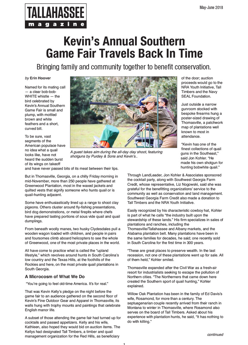 Tallahassee Magazine Post
